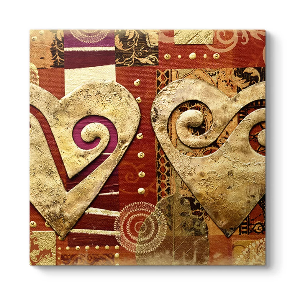 Motif Hearts Tablo - Model 3